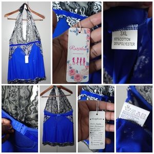 🌵Plus Royal Blue Lingerie Top 3x